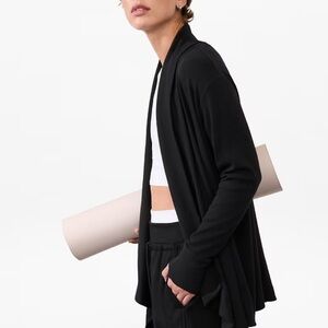 Athleta Black Open Front pranayama wrap 
Black. Excellent condition XS